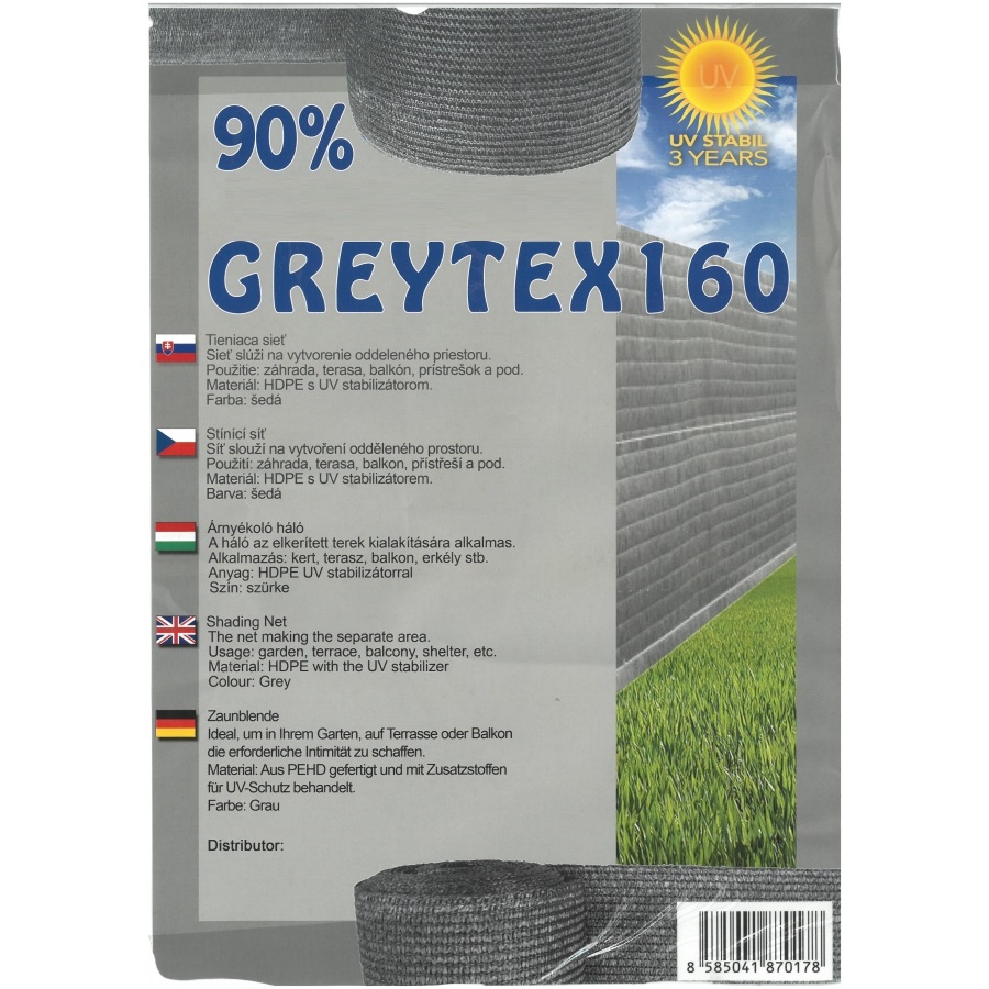 Fence mesh GREYTEX160 1,8X10 m anthracite 90%