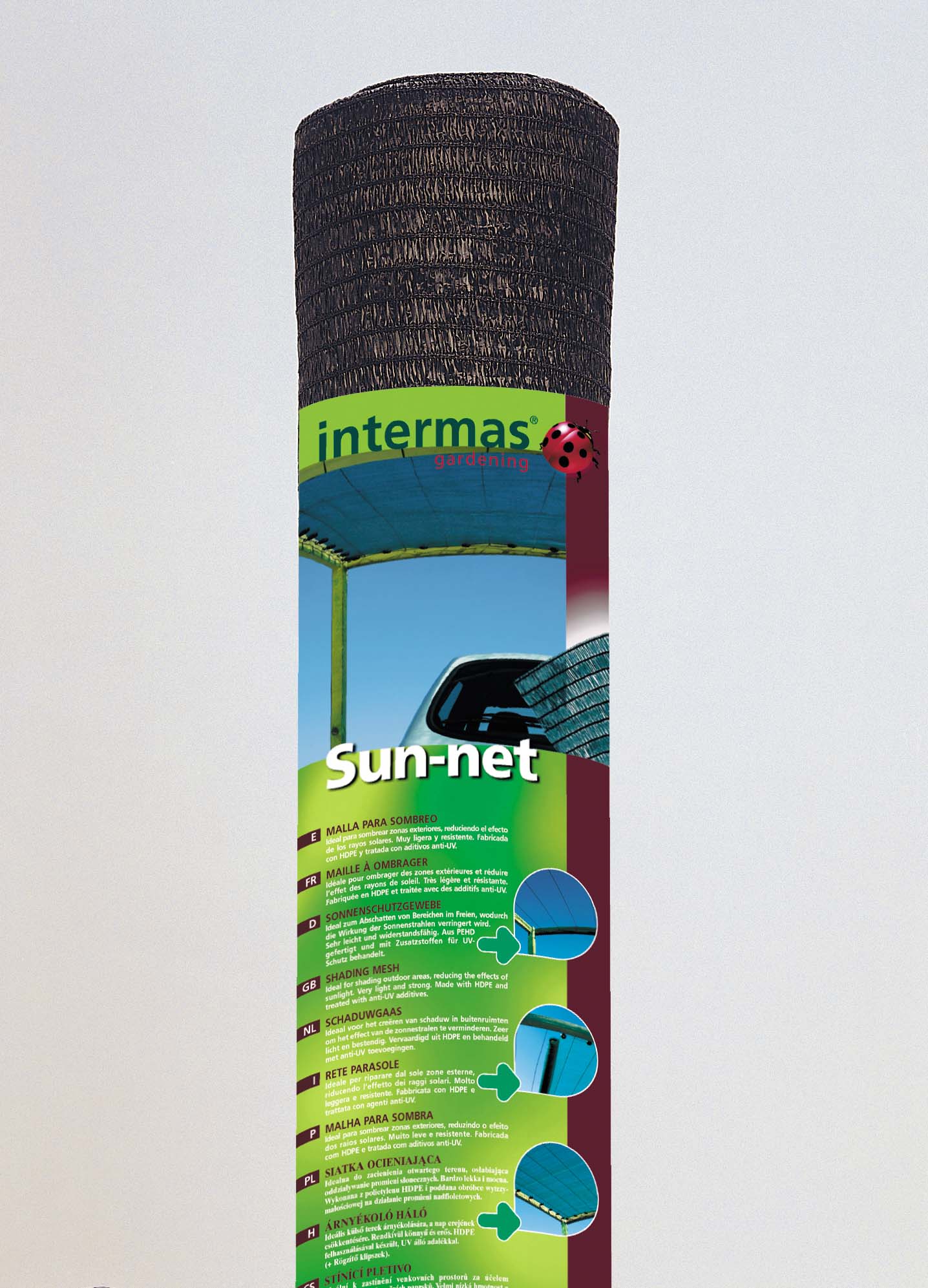 Árnyékoló háló zöld Sun-Net 4x3 m