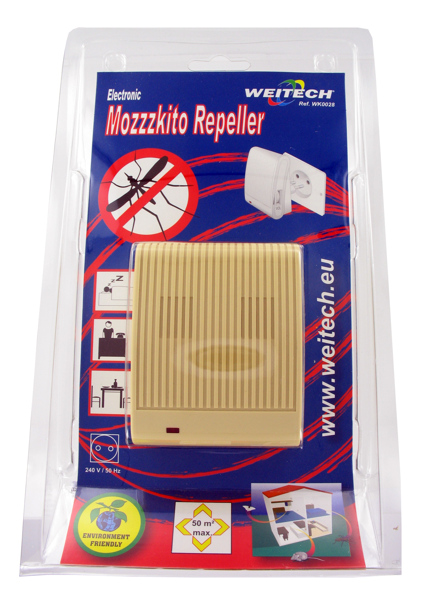 Ultrasonic mosquito repellent /Weitech works from the mains