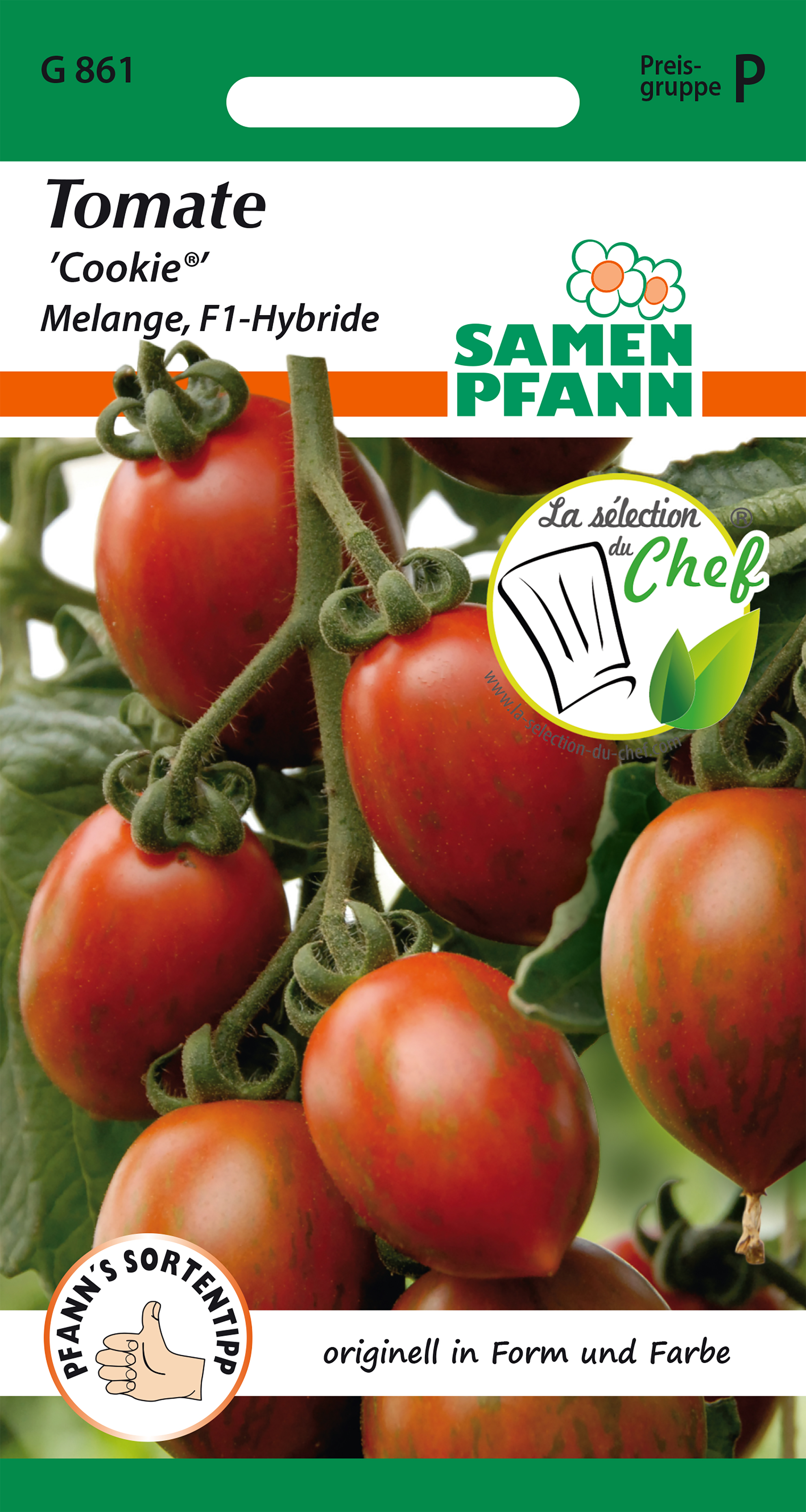 Cocktail tomatoes Cookie Melange F1 5 seeds seeds Pfann