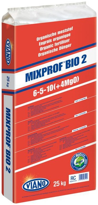 Viano Mixprof Bio 2 organic fertilizer 6-5-10 +4Mg 25 kg