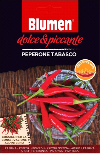 Tabasco Peperoni Blumen - sehr scharfe Blumen (ca. 10-20 Körner)