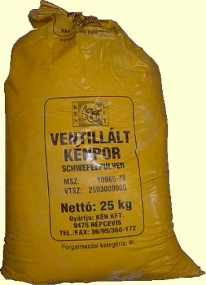 Ventillált kénpor 25 kg