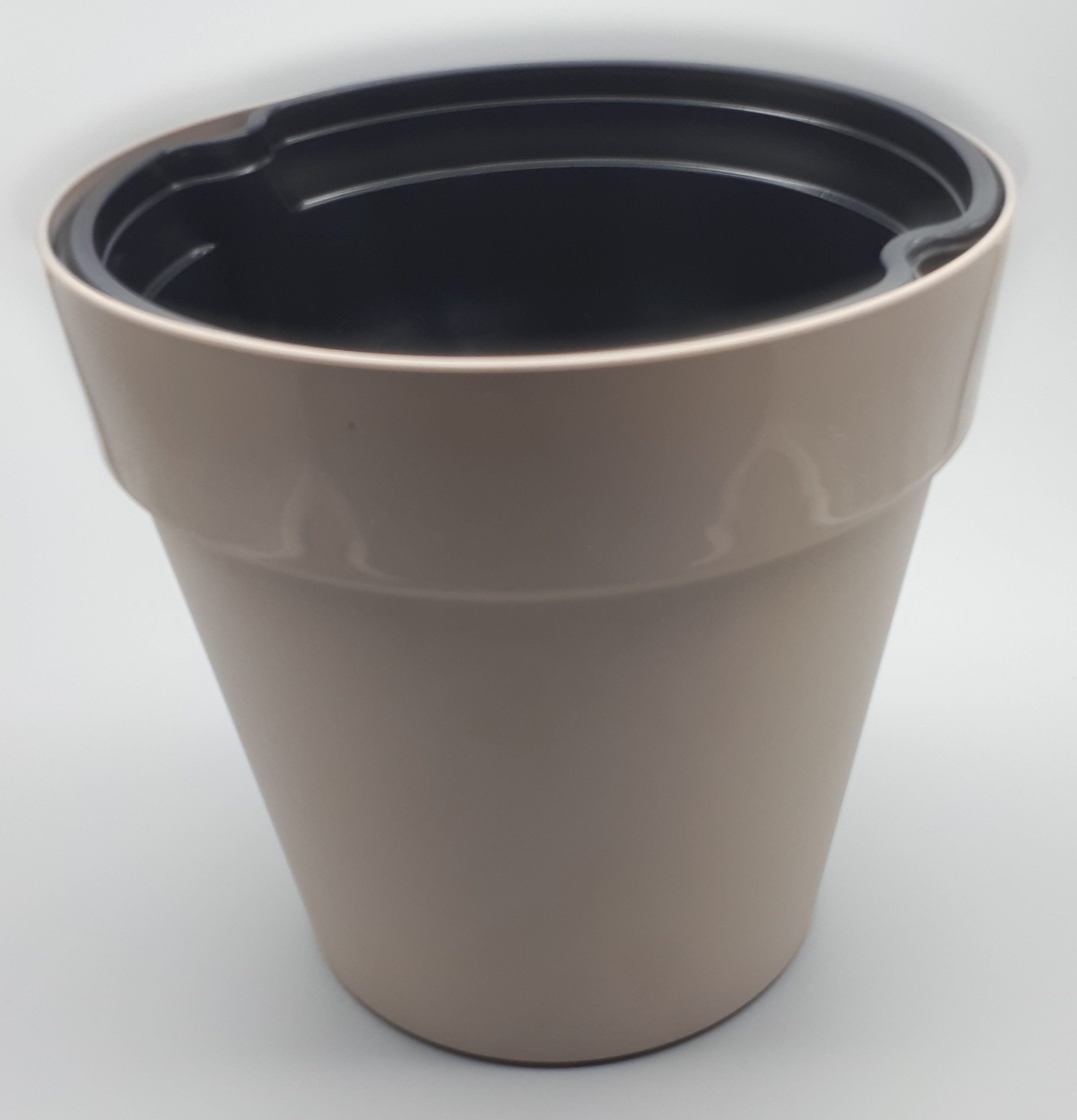 Decor pot grey-brown 21