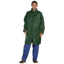 Raincoat long green XL