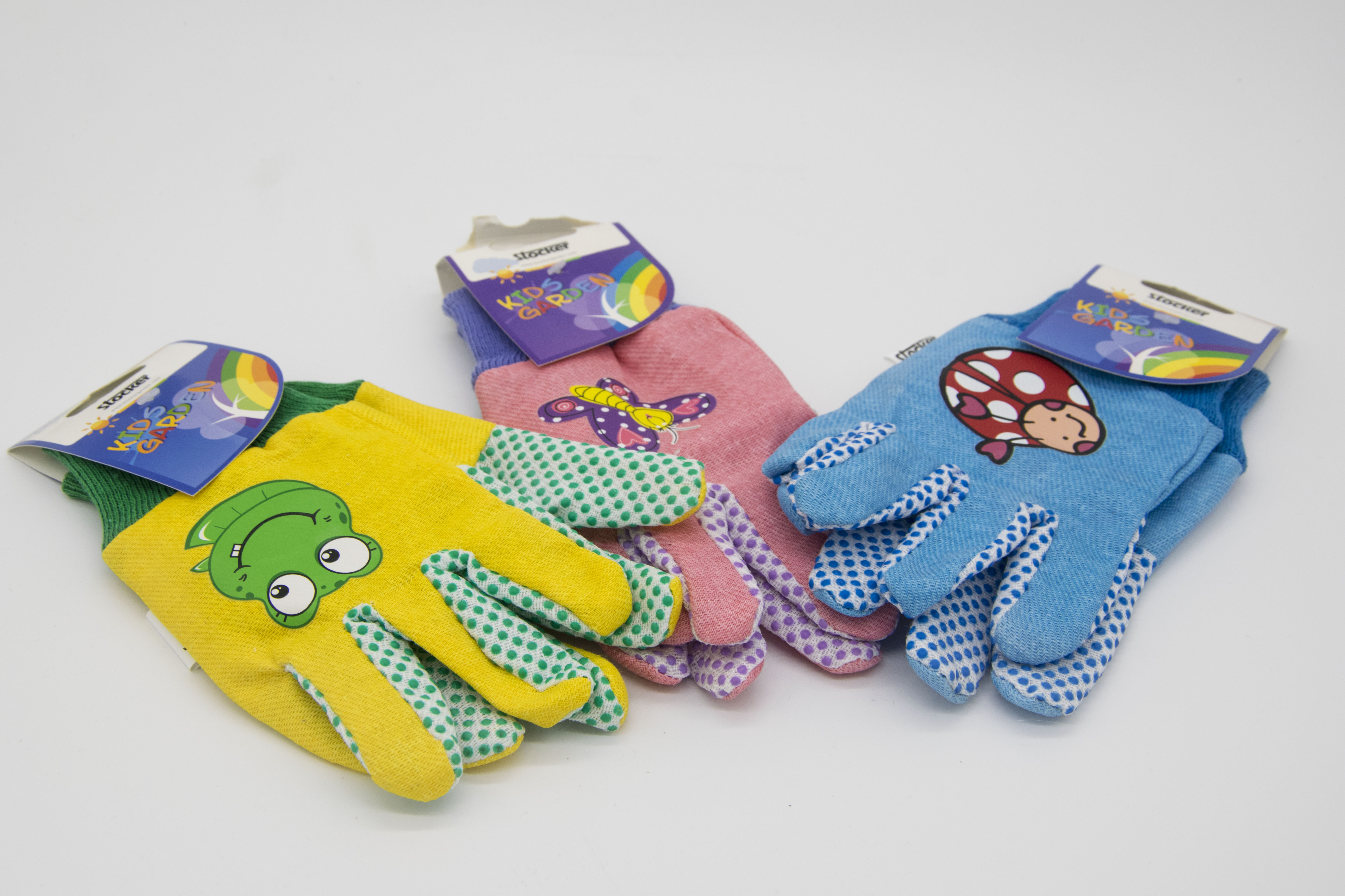 Kids garden gloves yellow