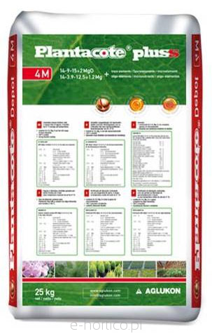 Plantacote Plus 14+09+15+2MgO+TE 4 Hó 25 kg