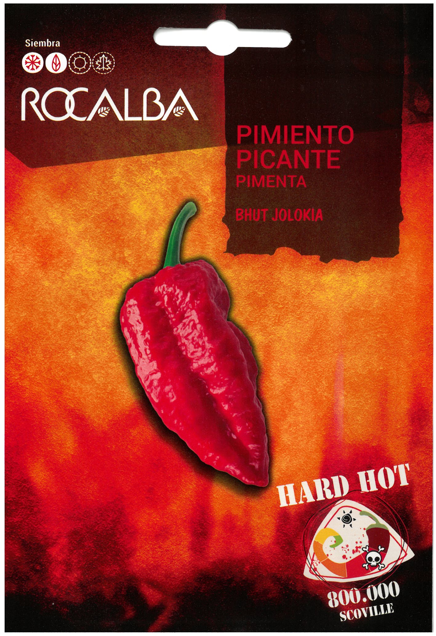 Chili pepper Bhut Jolokia Rocalba 25 seeds