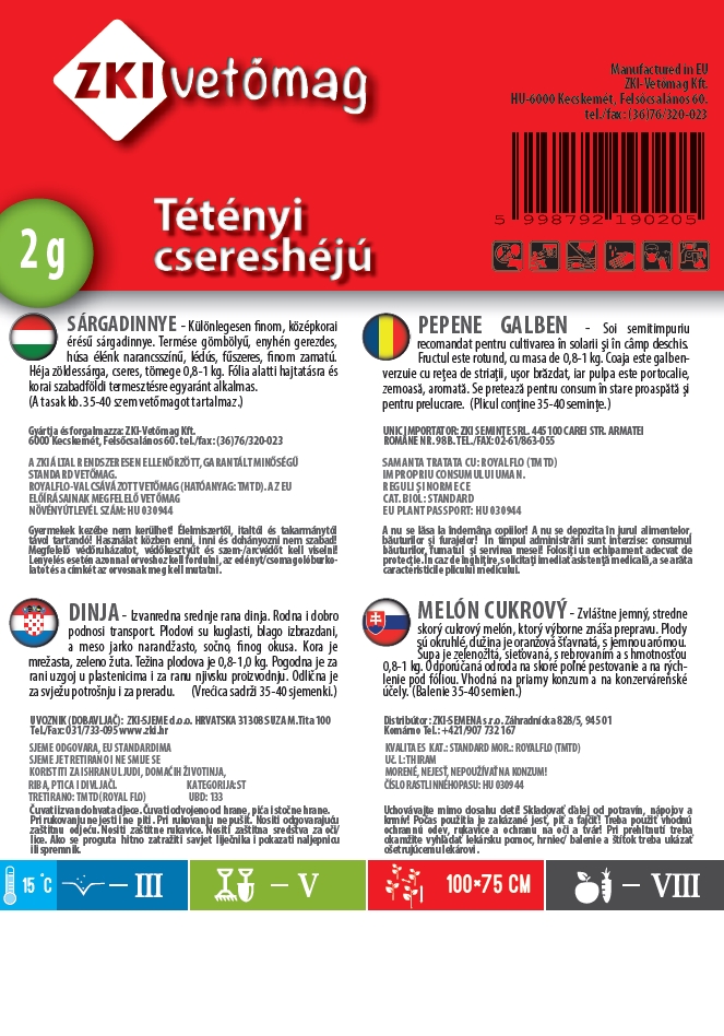 Cantaloupe Tétényi cherry peel 2g ZKI