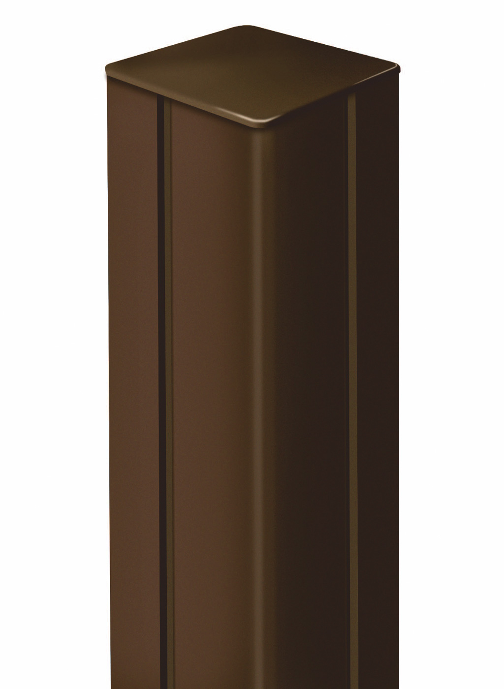 Aluminium post for fixing Mosaic/Privat panels Alupost brown 115 cm