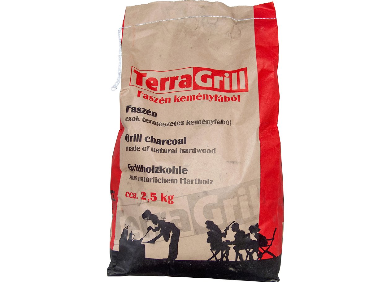 Faszén keményfából Terragrill kb. 2,5 kg