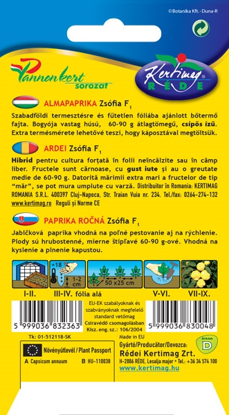 Almapaprika csípős Zsófia F1 20 szem