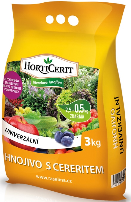 Granulált műtrágya (Horticerit) Univerzális 3 kg