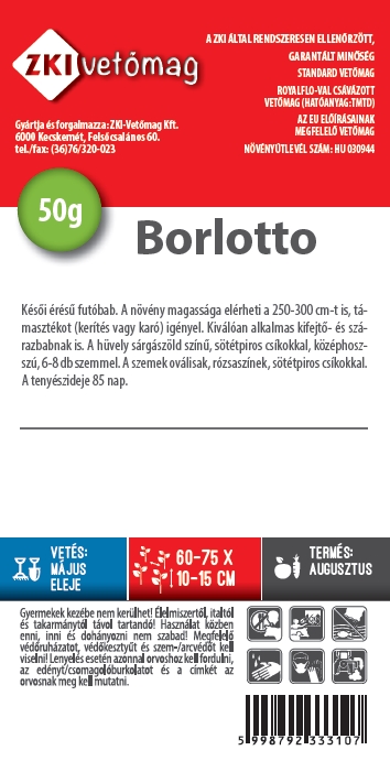 Dry beans Borlotto 50g ZKI