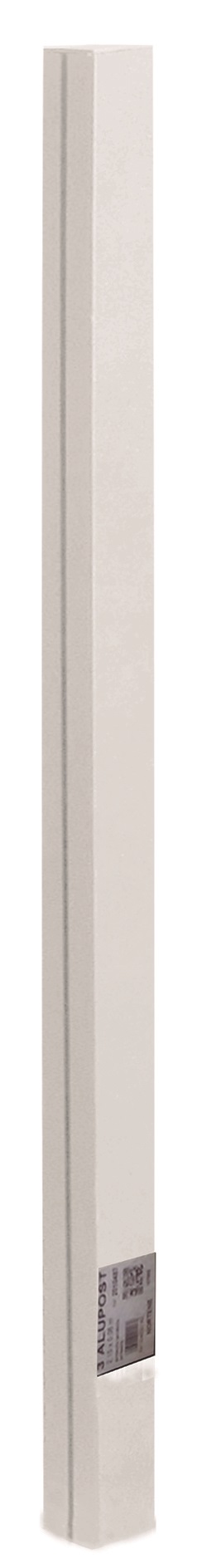 Aluminium post for fixing Mosaic/Privat panels Alupost White 215 cm