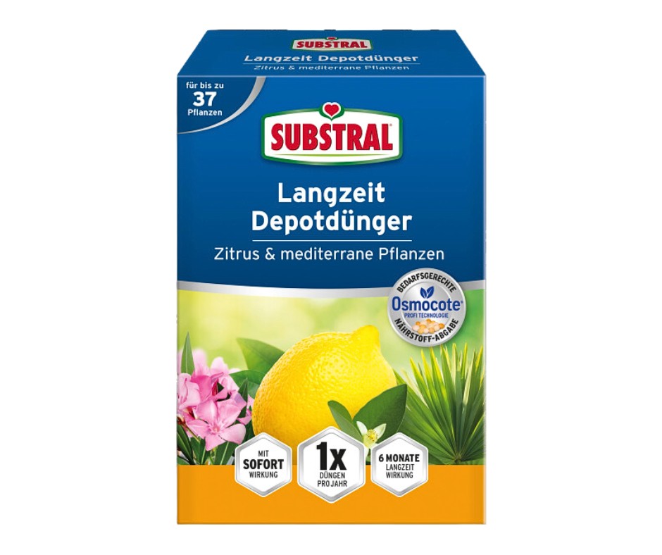 Substral Osmocote Langzeitdünger für Zitrusfrüchte, mediterrane Pflanzen 0,75kg