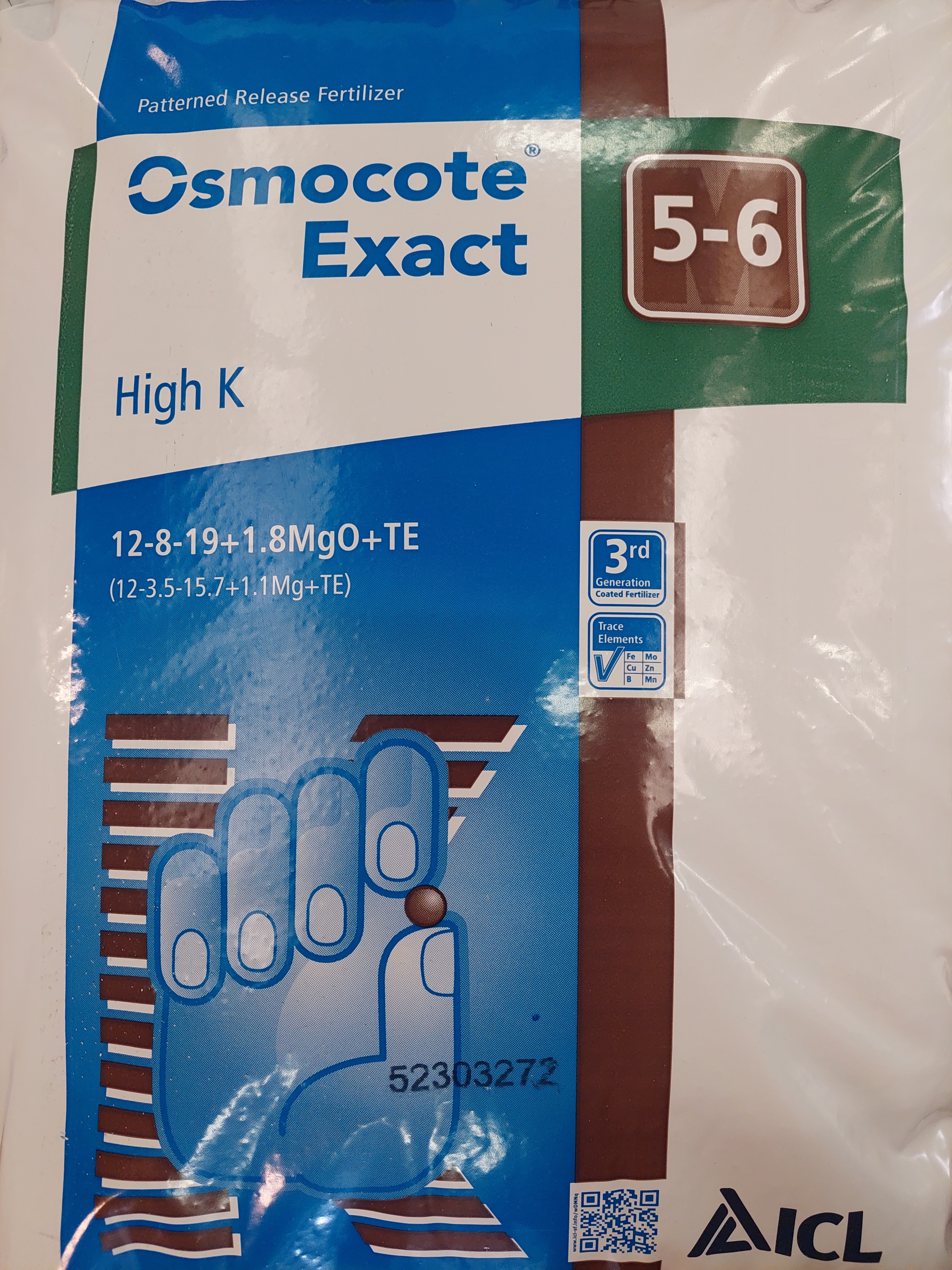 Osmocote Exact Standard 5-6 months Potassium 12-08-19 25 kg